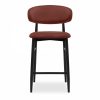 Halston Kitchen Stool, Rust Sustainable Velvet