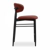 Halston Kitchen Stool, Rust Sustainable Velvet