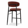 Halston Kitchen Stool, Rust Sustainable Velvet