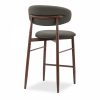 Halston Kitchen Stool, Speckled Grey Sustainable Fabric