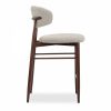 Halston Kitchen Stool, Speckled Stone Sustainable Boucle