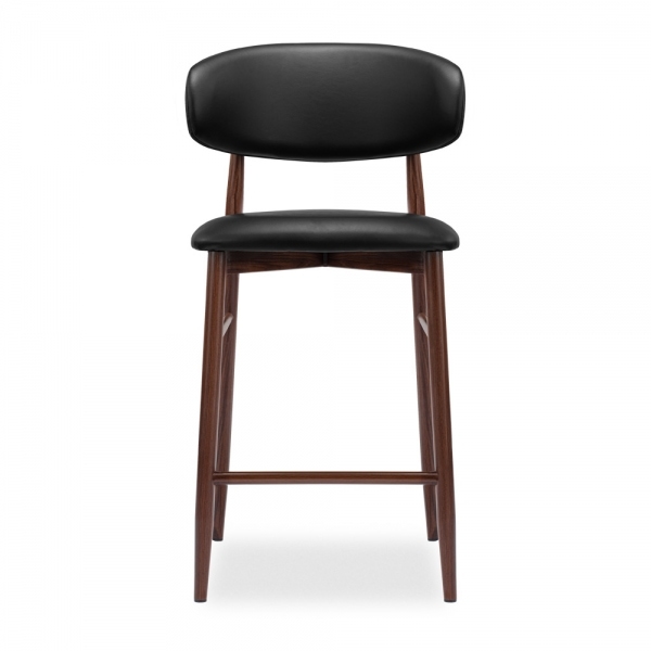 Halston Kitchen Stool, Vintage Black