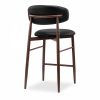 Halston Kitchen Stool, Vintage Black