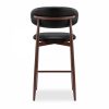 Halston Kitchen Stool, Vintage Black