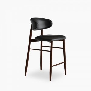 Halston Kitchen Stool, Vintage Black