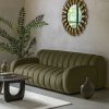 Hattie 3 Seater Sofa, Mossy Green Velvet