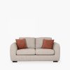 Hayden 2 Seater Sofa, Cream Chenille
