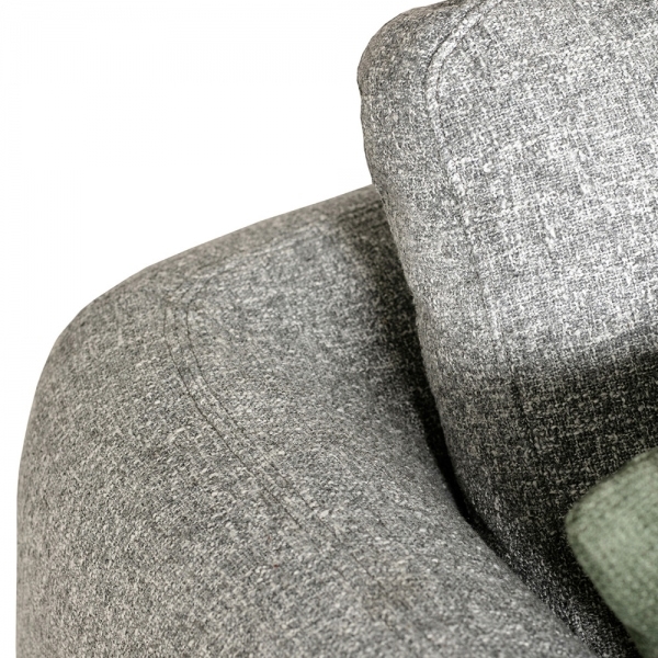 Hayden 2 Seater Sofa, Grey Chenille