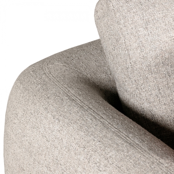 Hayden 4 Seater Sofa, Cream Chenille