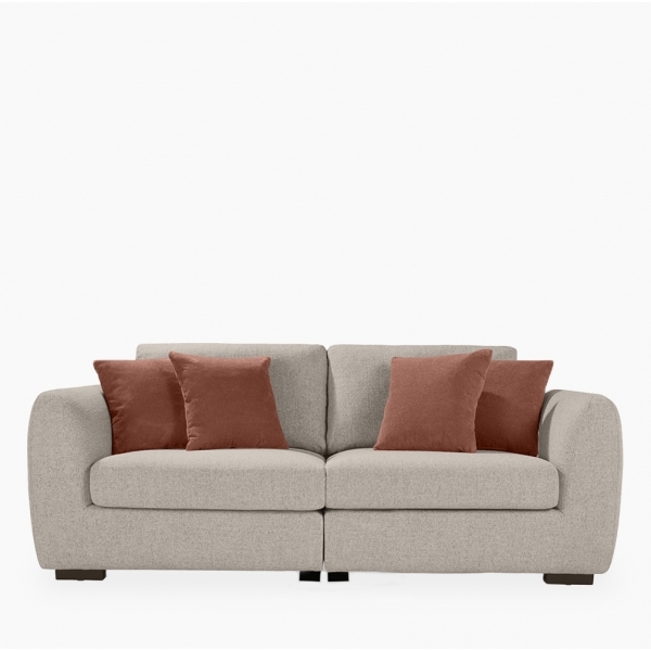Hayden 4 Seater Sofa, Cream Chenille
