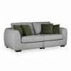 Hayden 4 Seater Sofa, Grey Chenille