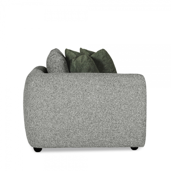 Hayden Left Corner Sofa Section, Grey Chenille