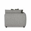 Hayden Left Corner Sofa Section, Grey Chenille