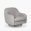 Hayden Swivel Armchair, Grey Chenille