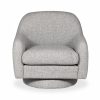 Hayden Swivel Armchair, Grey Chenille