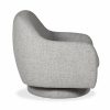 Hayden Swivel Armchair, Grey Chenille