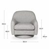 Hayden Swivel Armchair, Grey Chenille
