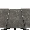 Heaven 6-8 Seat Extendable Dining Table, Dark Grey Ceramic