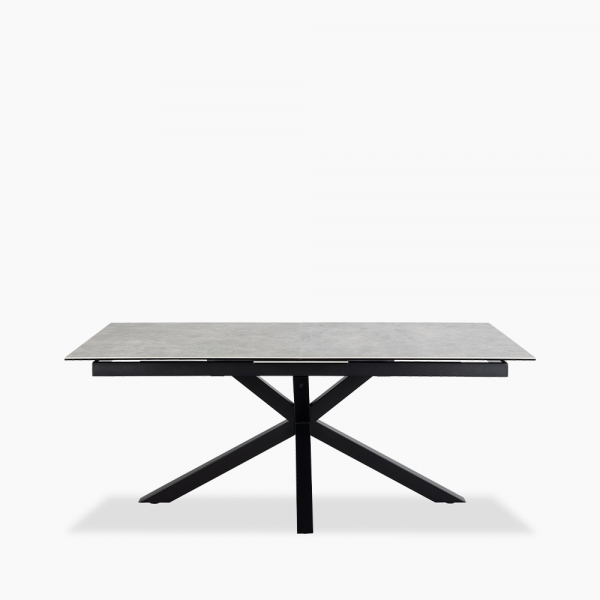 Heaven 8-10 Seat Extendable Dining Table, Light Grey Ceramic