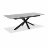 Heaven 8-10 Seat Extendable Dining Table, Light Grey Ceramic