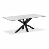 Heaven 8 Seat Dining Table, White Ceramic