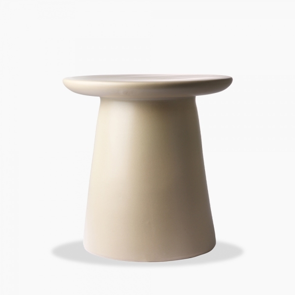 Hkliving Earthenware Side Table, Cream