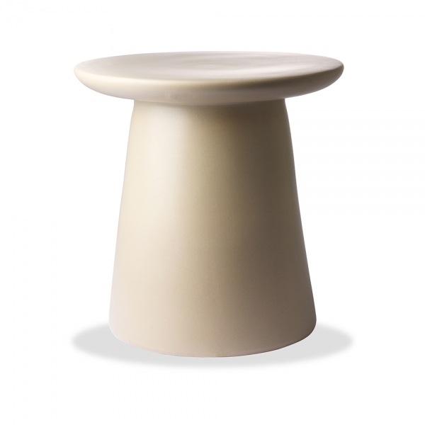 Hkliving Earthenware Side Table, Cream
