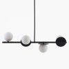 houseof 4 Plate Pendant Light, Charcoal