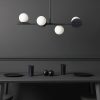 houseof 4 Plate Pendant Light, Charcoal