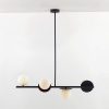houseof 4 Plate Pendant Light, Charcoal