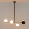 houseof 4 Plate Pendant Light, Charcoal