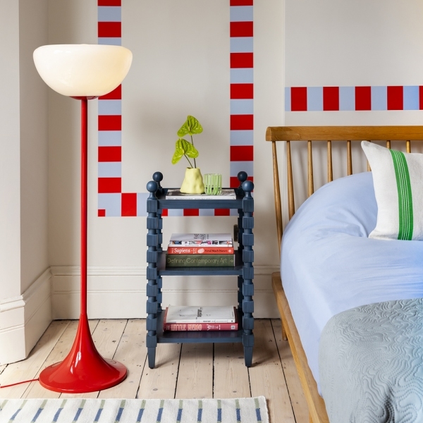 houseof Bowl Floor Lamp, Jam Red