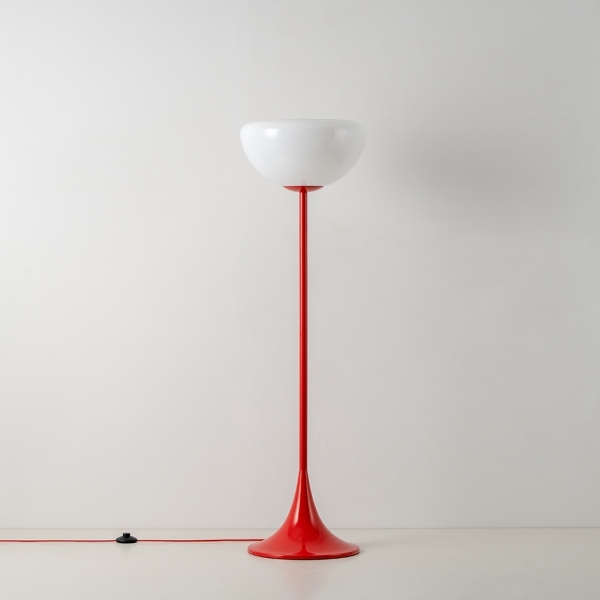 houseof Bowl Floor Lamp, Jam Red