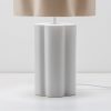 houseof Flower Ceramic Table Lamp, Natural Linen
