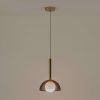 houseof Glass Dome Ceiling Light, Brass