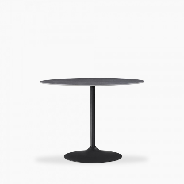 Isla 4 Seat Round Dining Table, Grey Ceramic