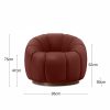 Ivy Swivel Armchair, Rust Sustainable Velvet