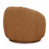 Ivy Swivel Armchair, Speckled Honey Sustainable Boucle
