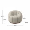 Ivy Swivel Armchair, Speckled Stone Sustainable Boucle