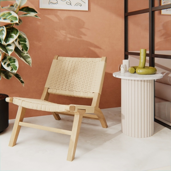 Jensen Accent Chair, Natural