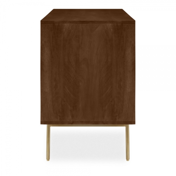 Jude Sideboard, Dark Mango Wood & Brass