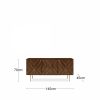 Jude Sideboard, Dark Mango Wood & Brass