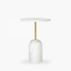 Kingston Side Table, White Marble