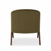 Kira Accent Chair, Moss Green Sustainable Mohair Velvet