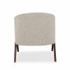 Kira Accent Chair, Speckled Stone Sustainable Boucle