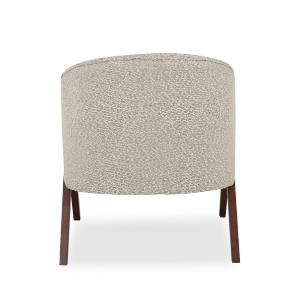 Kira Accent Chair, Speckled Stone Sustainable Boucle