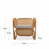 Kupu Kupu Rattan Armchair, Khaki Green