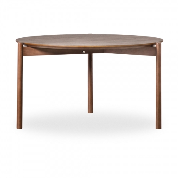 Laurie Round Coffee Table, Dark Stain Oak