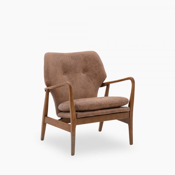 Lisbet Armchair, Brown Leather