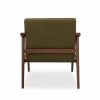 Lola Accent Chair, Moss Green Sustainable Mohair Velvet